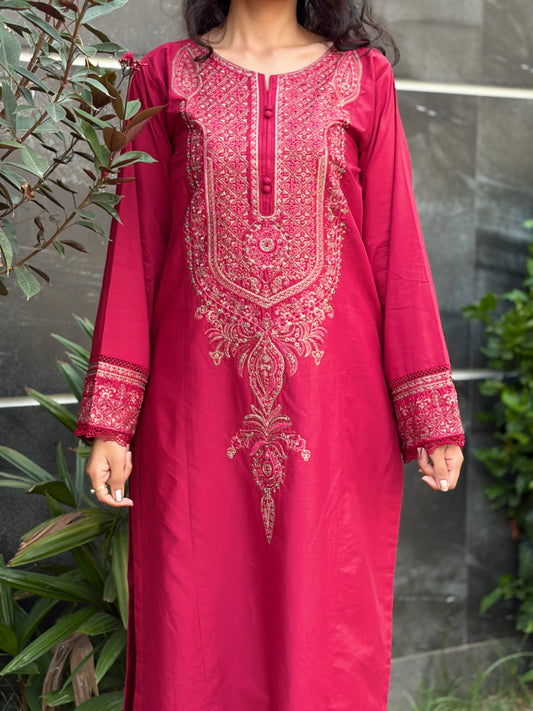 Lalah Embroidered 2-Piece Lawn
