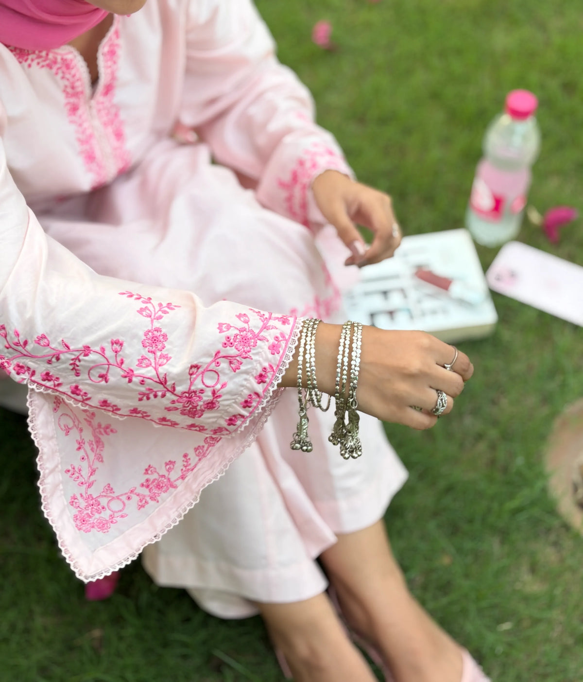 Roselle Embroidered 3-Piece Lawn