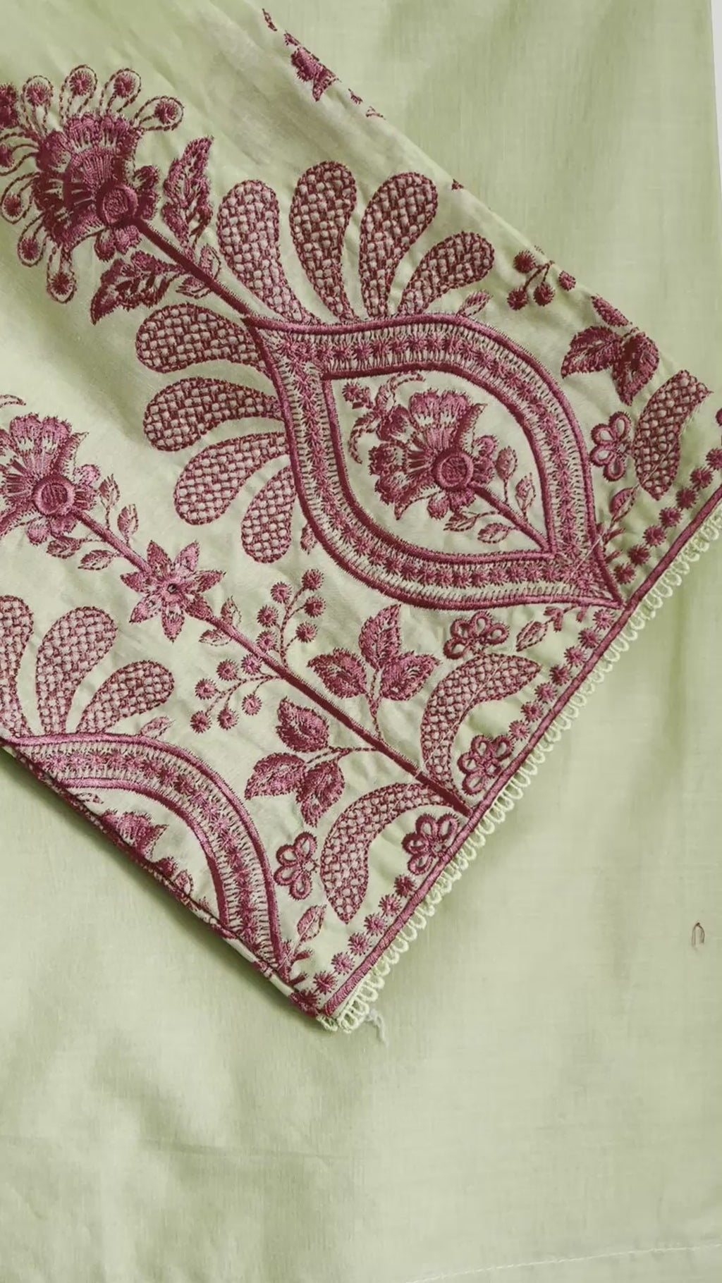 Green Embroided 3PC